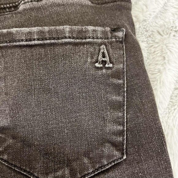 Articles of Society Jeans Women 24 Skinny Classic Black Stretch Denim Grunge Emo - Picture 8 of 12